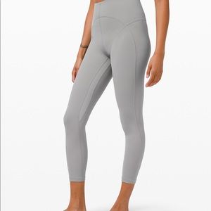Lululemon Size 4, High Rise Legging, Full Length Seamless Grey Tight